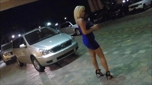 穿着闪亮裙子的荡妇在她紧身的混蛋里性交